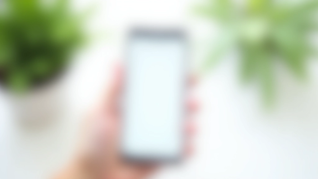 Smartphone zeigt Bildschirmzeit-Statistiken, App-Limits-Einstellungen sichtbar, heller Hintergrund mit Pflanze
